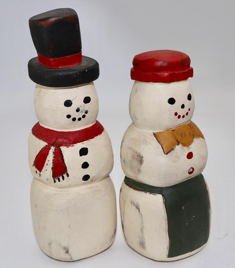 アメリカン・フォークアート、ウルフクリーク製木製3体+1体セット USA製