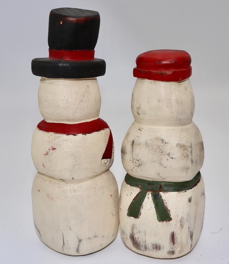 アメリカン・フォークアート、ウルフクリーク製木製3体+1体セット USA製