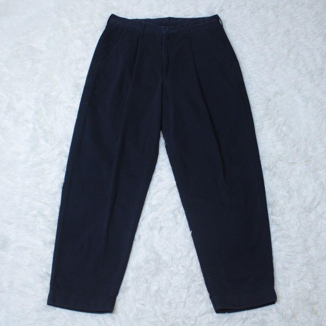 希少 ジャーナルスタンダードラックス ムラチノ ビックタック パンツ ネイビー