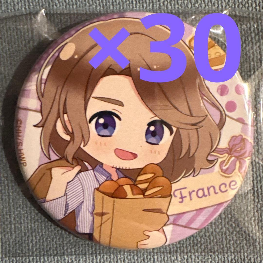 ヘタリア　ドレセレ　 フランス　缶バッジ　30個