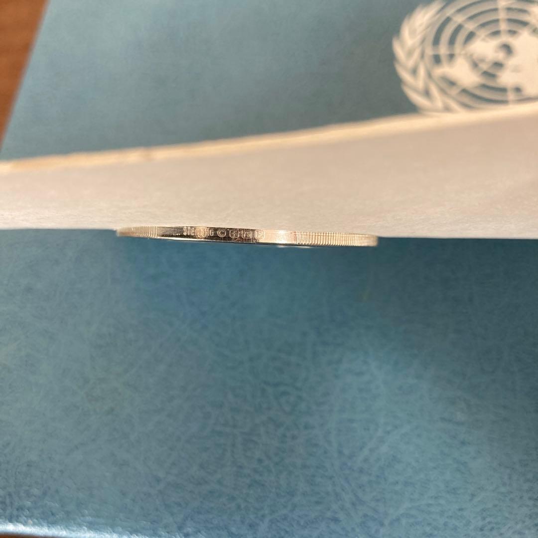 United Nations 国連　記念メダル　銀　slv925 1975