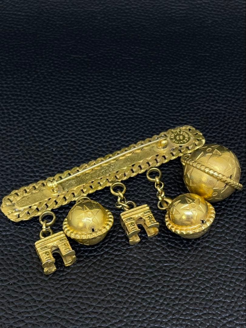 【希少】CELINE ヴィンテージブローチ　凱旋門　スターボール