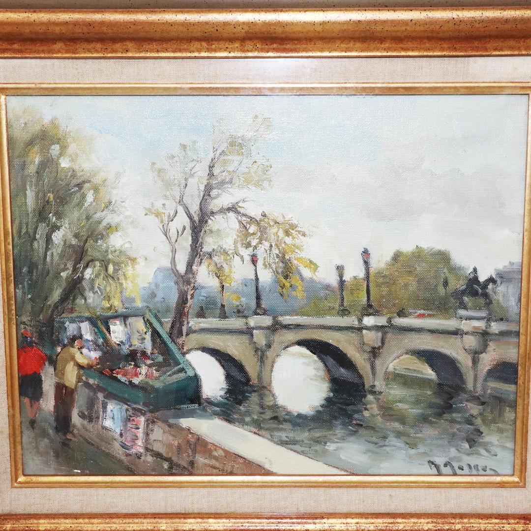 真作保証 5号 マルセル・マソン ポンヌフ パリの橋 F5