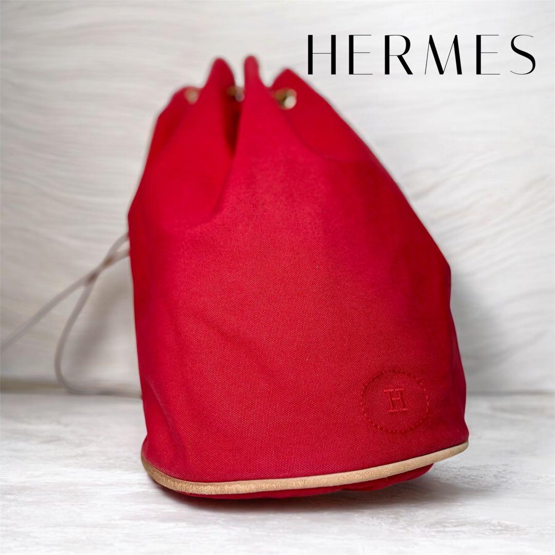 エルメス HERMES ポロションミミル PMバッグ レッド