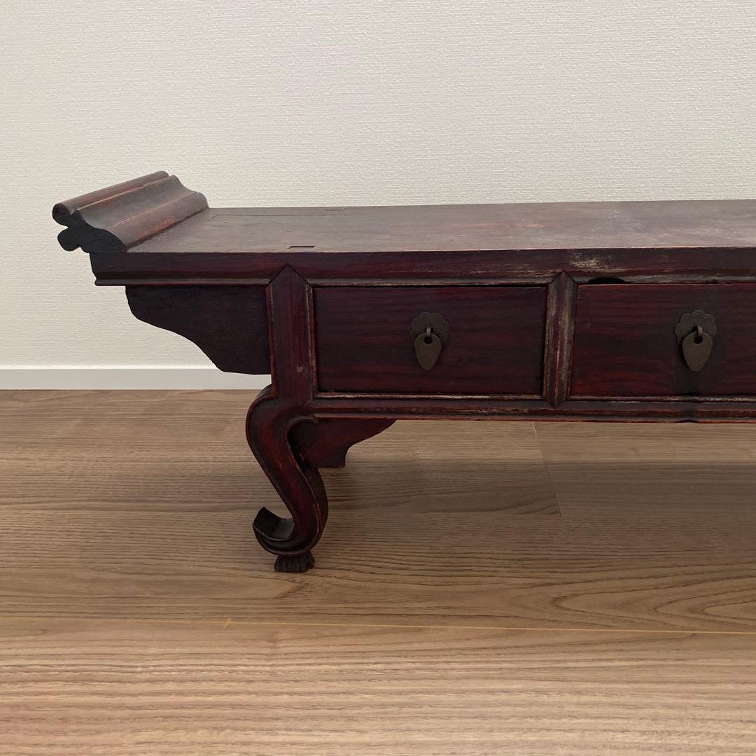 李朝家具　韓国アンティーク家具　机 書案　経床