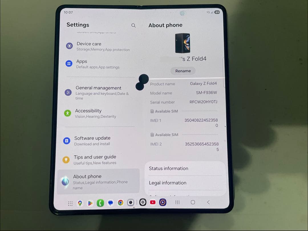 Galaxy Z Fold 4 バッテリー新品