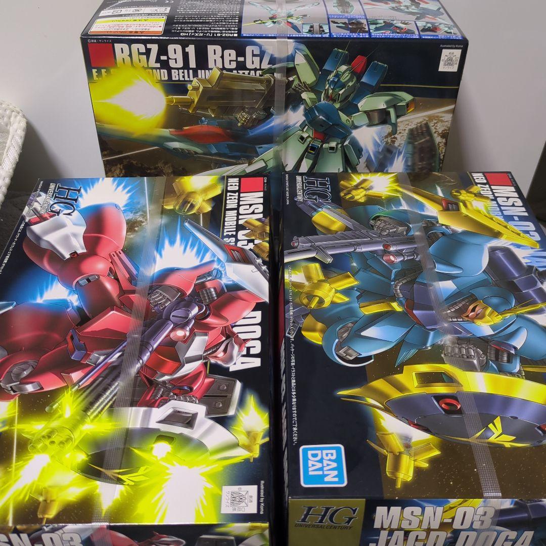 HG ガンプラ 3体セット ヤクトドーガ　リ・ガズィ　青バンダイ
