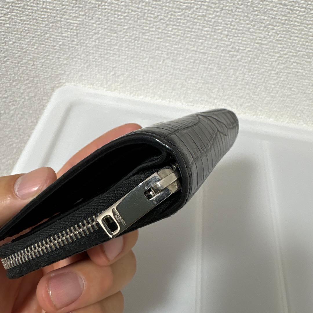 【極美品】SAINT LAURENT サンローラン 二つ折り財布 YSL