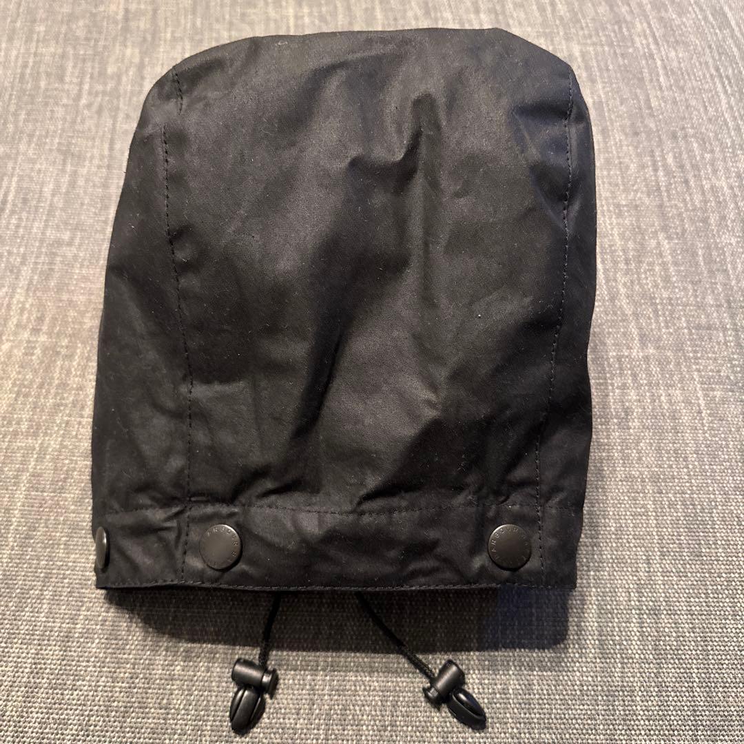 Barbour バブアー 外付け フード ワックスコットン ブラック 英国製