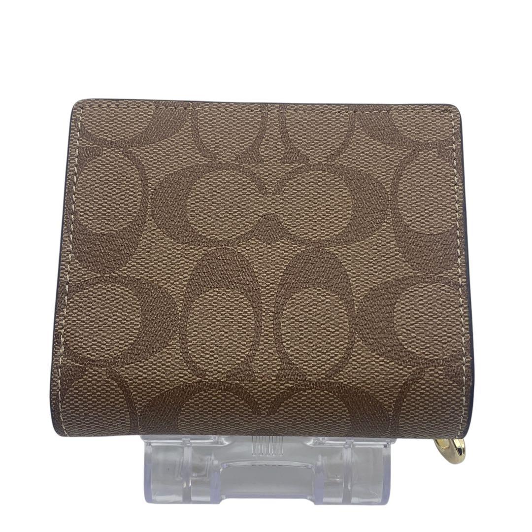 【未使用級】 コーチ COACH 二つ折り財布 二つ折り 財布 シグネチャー