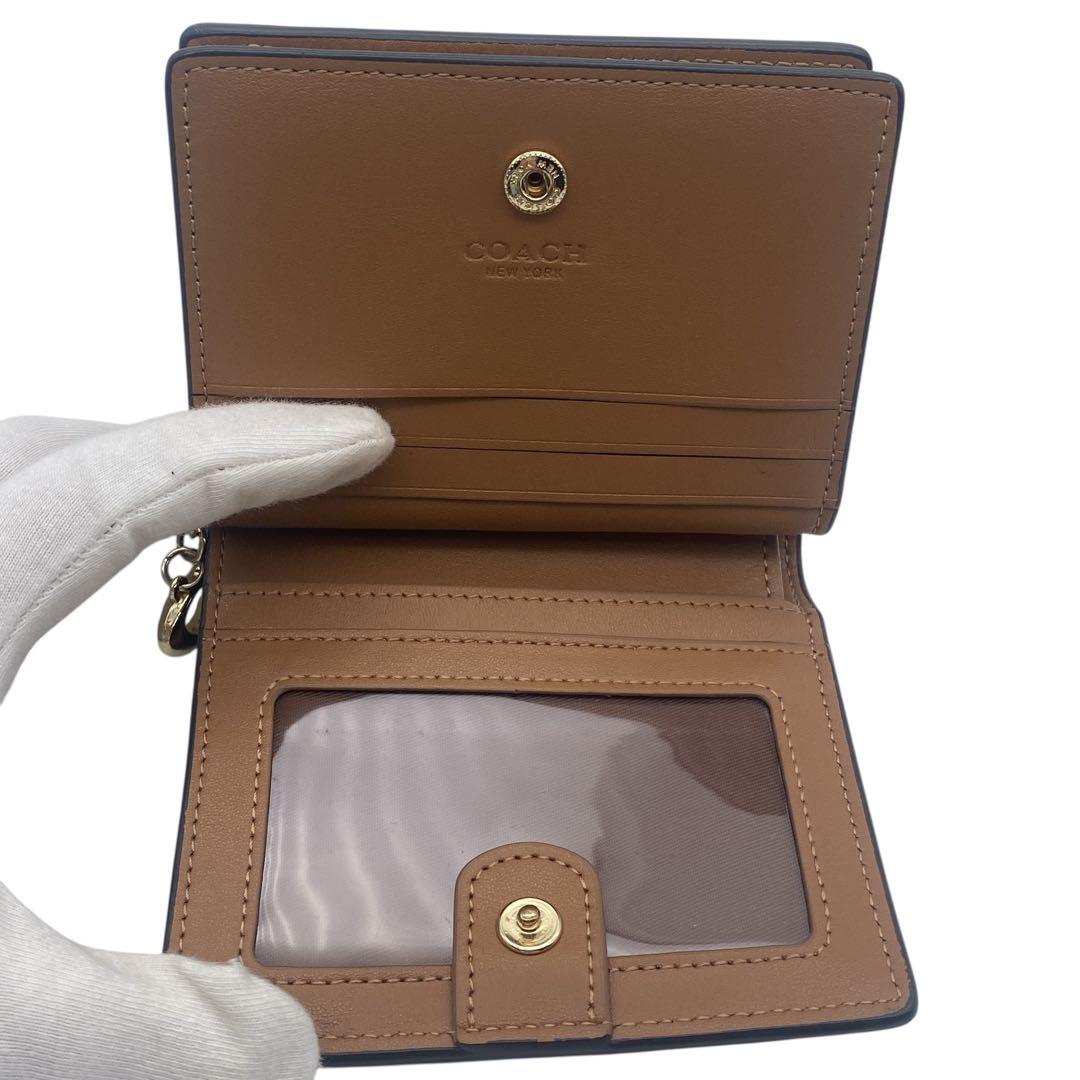 【未使用級】 コーチ COACH 二つ折り財布 二つ折り 財布 シグネチャー