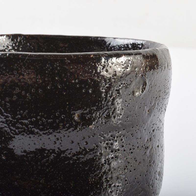 茶道具　楽吉左衛門　黒楽茶碗　小服茶碗　V　R6202