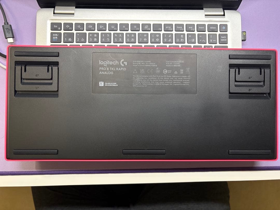 【美品】Logicool pro x tkl rapid マゼンタ ロジクール