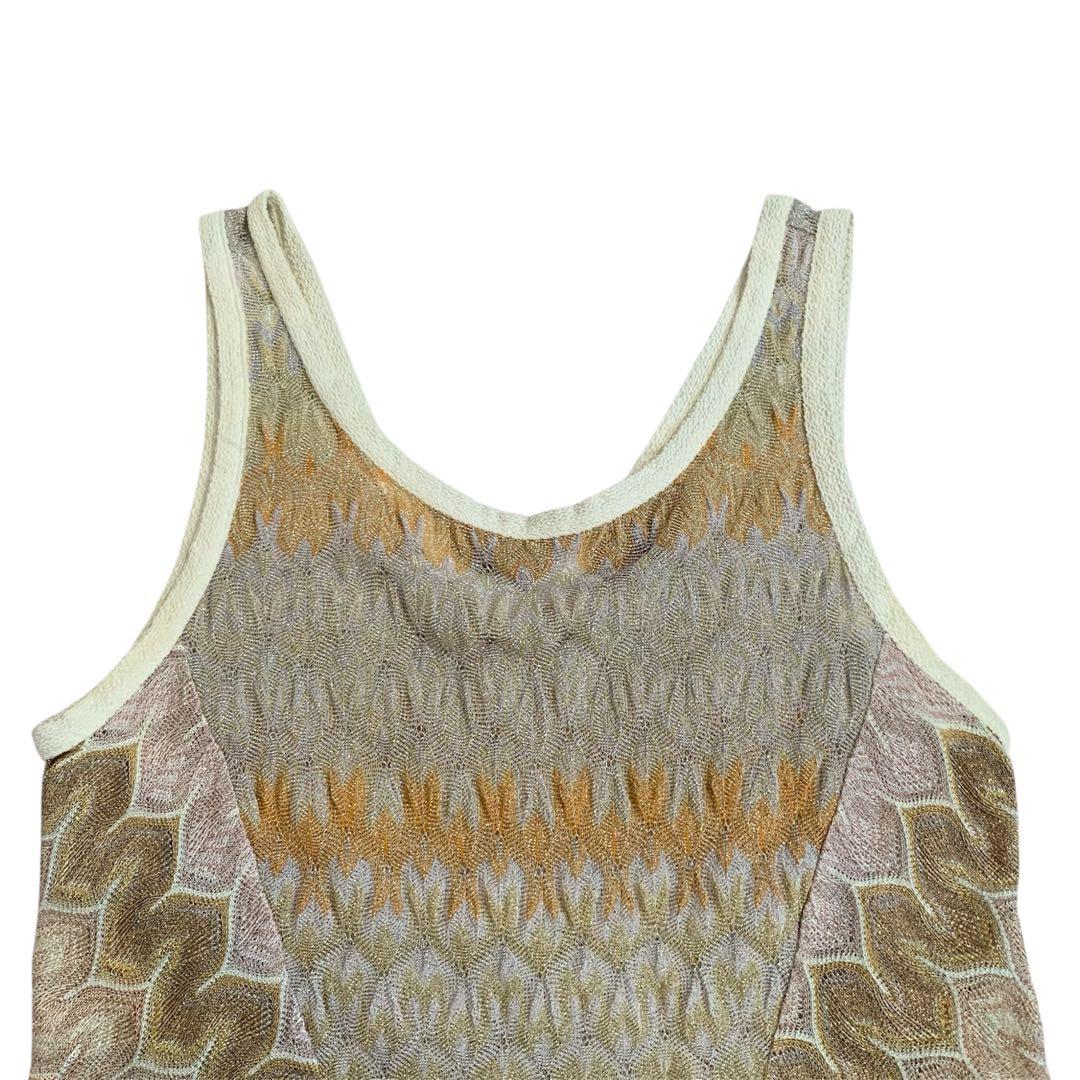 【美品】ミッソーニ（MISSONI）ノースリーブ/46