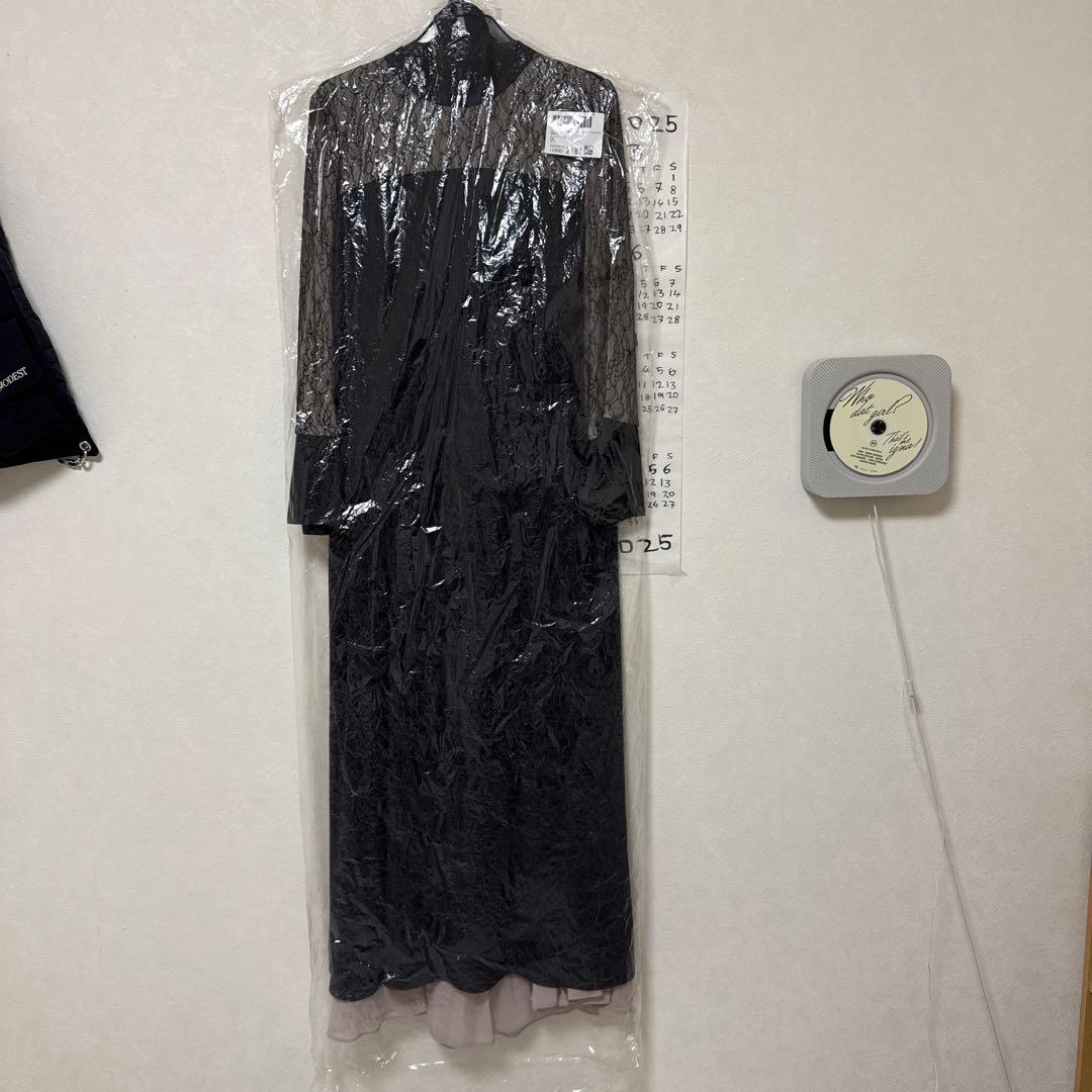 スタンドカラー スリットワンピース　プリーツスカート/セットアップ