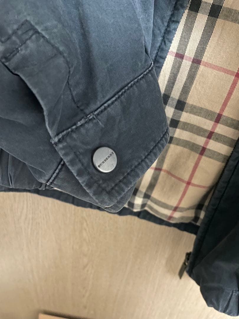 BURBERRY バーバリー　スイングトップ　ハリントンジャケット　ネイビー　紺