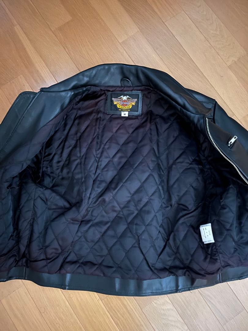 Harley-Davidson ブラック シングルライダースジャケット M