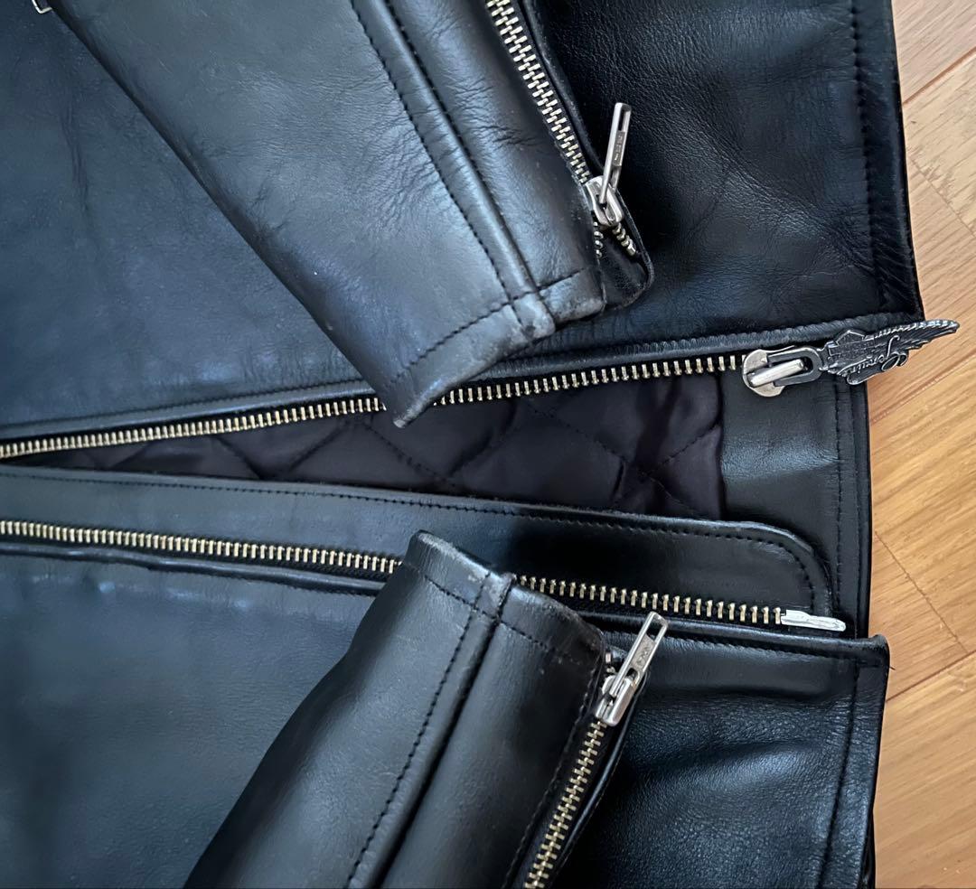 Harley-Davidson ブラック シングルライダースジャケット M