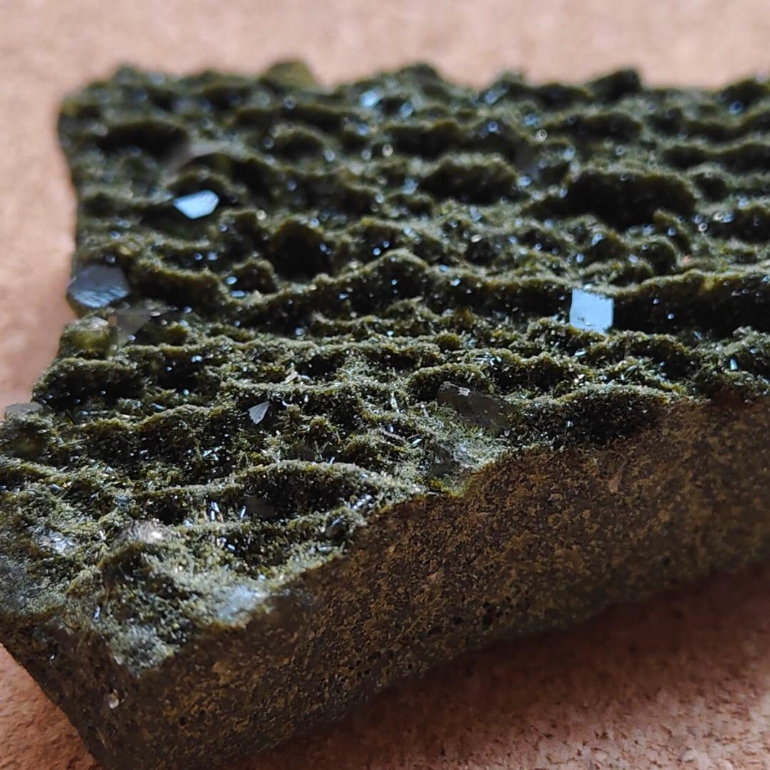 トルコ産エピドート&水晶　天然石 鉱物 原石