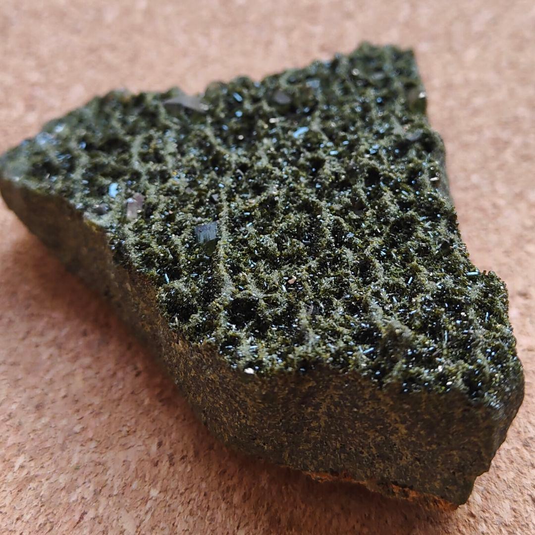 トルコ産エピドート&水晶　天然石 鉱物 原石