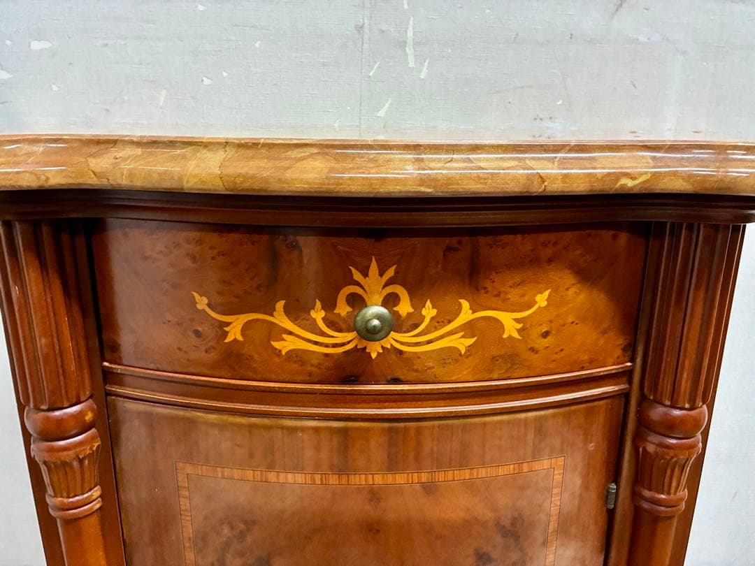 りっちゃん☆管379☆イタリア製☆象嵌細工☆サイドボード☆天板大理石