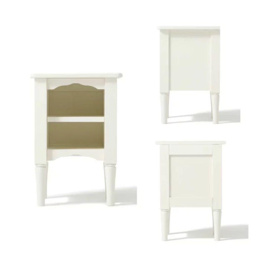 ミーオ ナイトテーブル ホワイト 幅35cm フランフラン