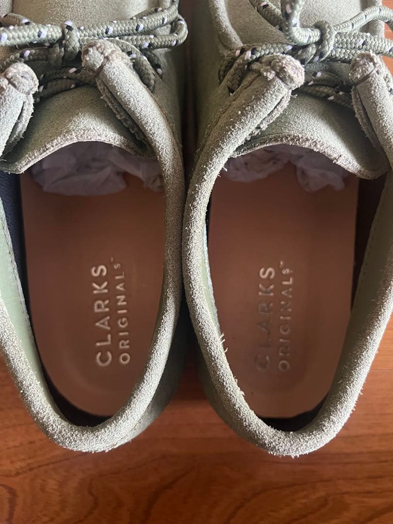 靴 Clarks Wallabee GTX Loden Green