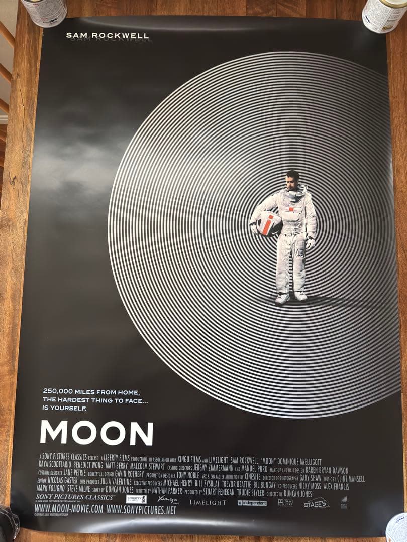 映画館用ポスター　月に囚われた男　UK版オリジナル　Moon　超レア！
