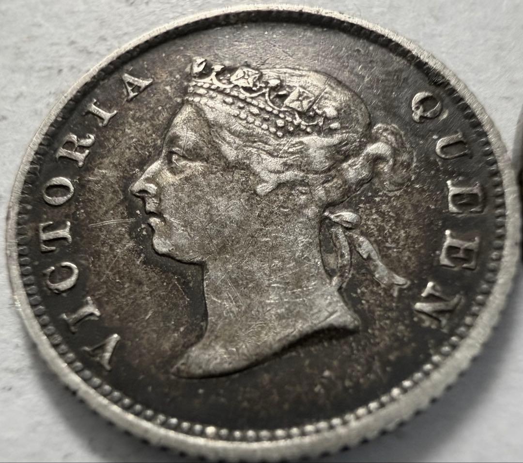 は*ぱ様 1891年 イギリス領ギアナ 4ペンス銀貨　ヴィクトリア女王