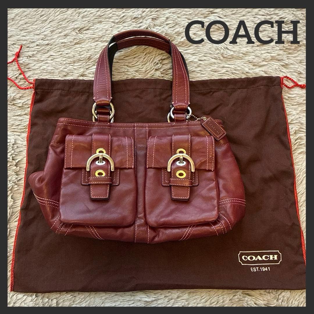 コーチ　⭐︎ coach ソーホー　オールレザー　ハンドバッグ