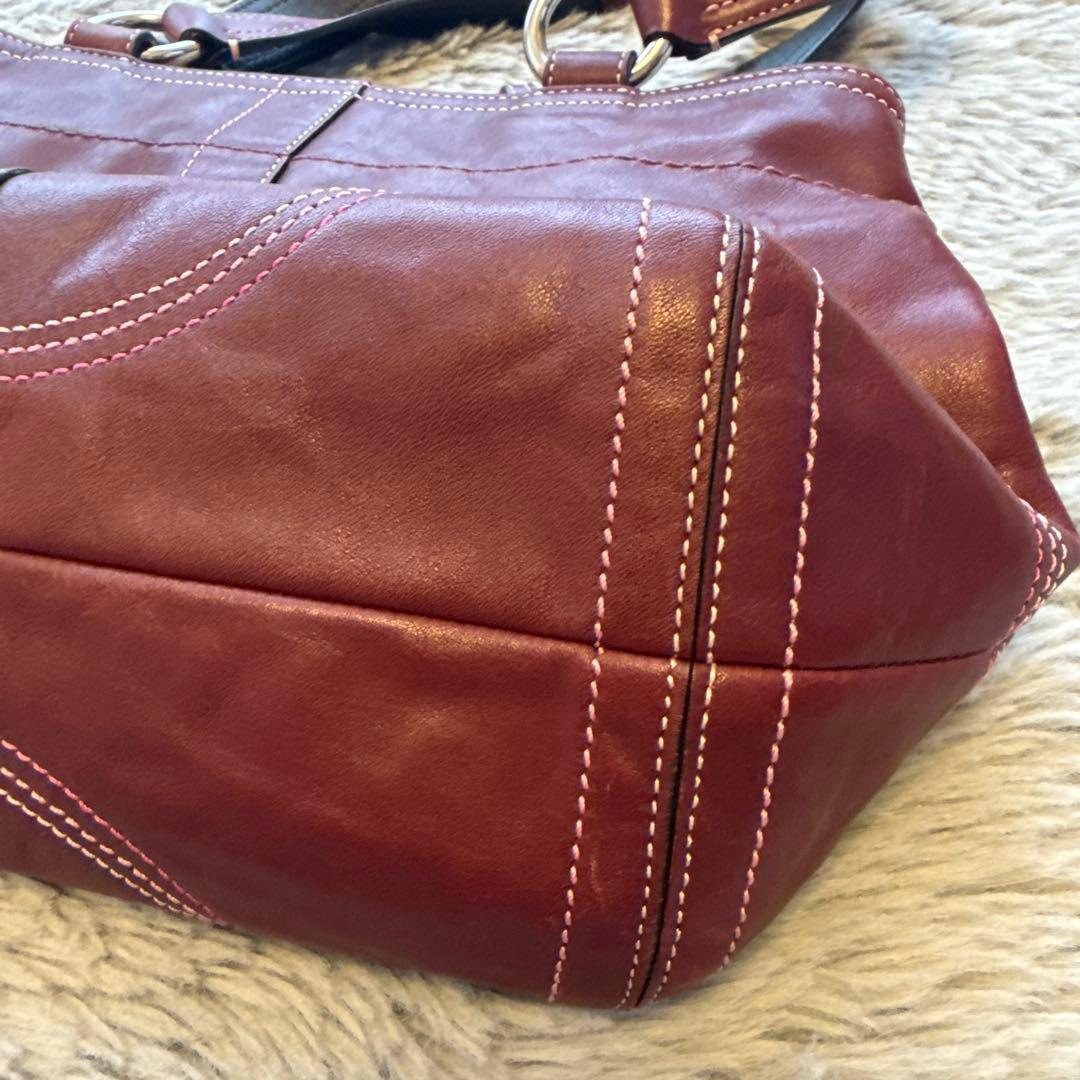 コーチ　⭐︎ coach ソーホー　オールレザー　ハンドバッグ
