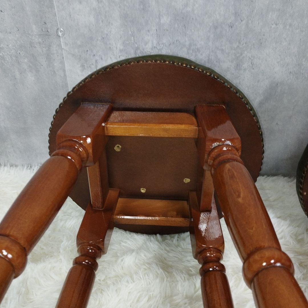 2個セット　カウンターチェア　バー　ハイチェア　アンティーク