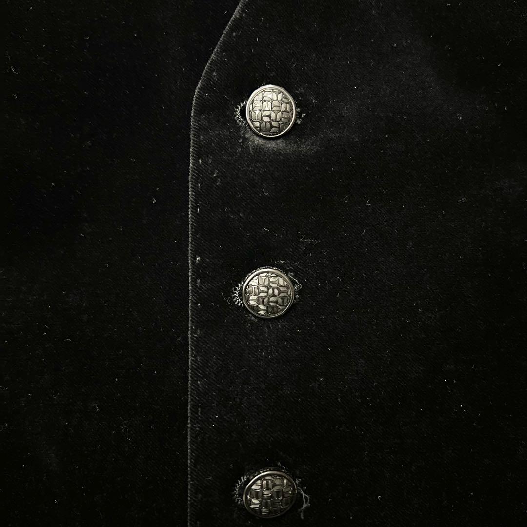 極美品 タリアトーレ ジレ ベスト ベロア ブラック