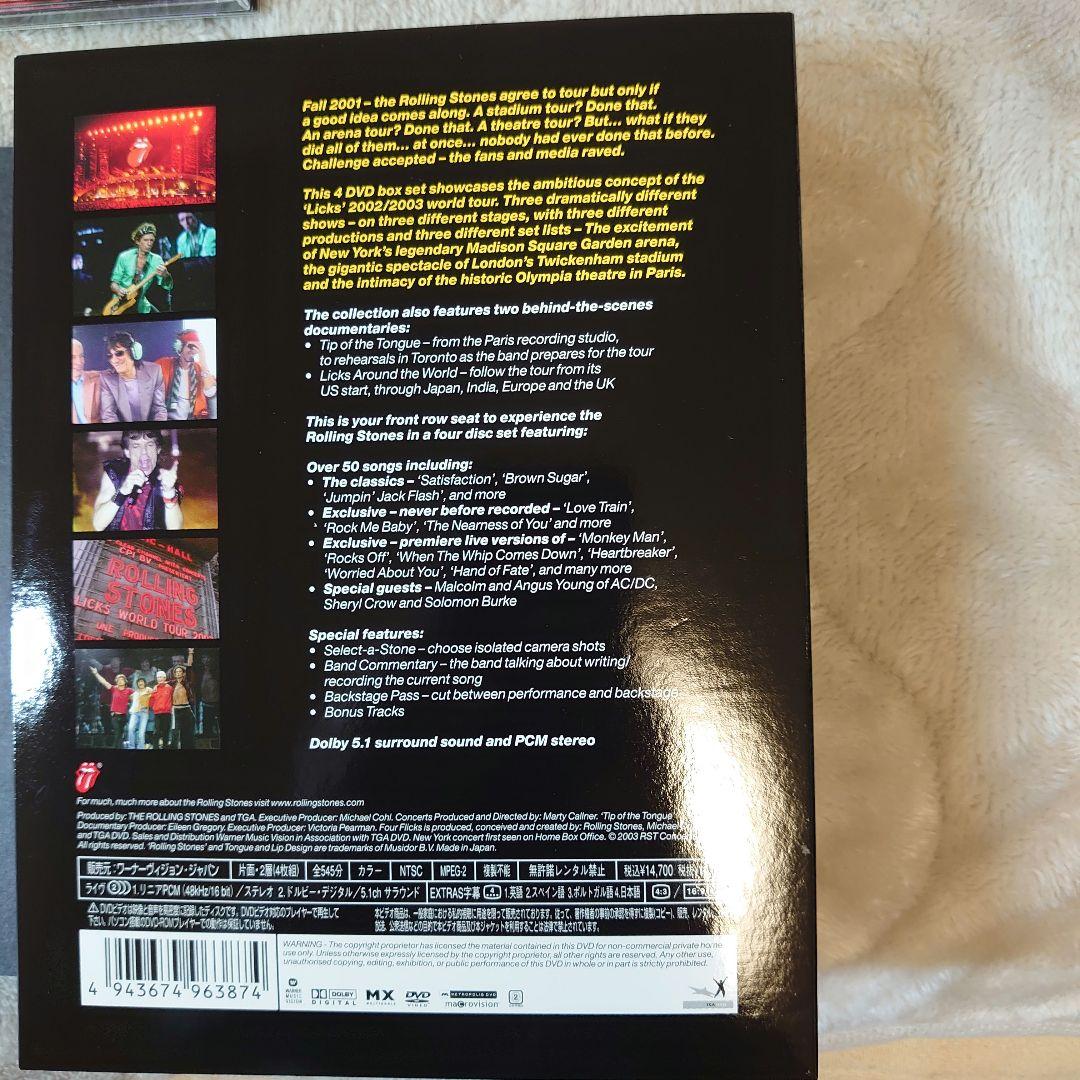 ザ・ローリング・ストーンズ DVD4枚組「フォー・フリックス」【新品未使用】