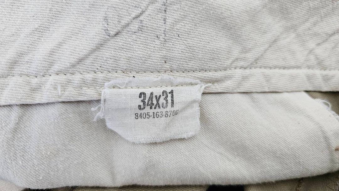 60s U.S.ARMY チノパン トラウザー 34×31