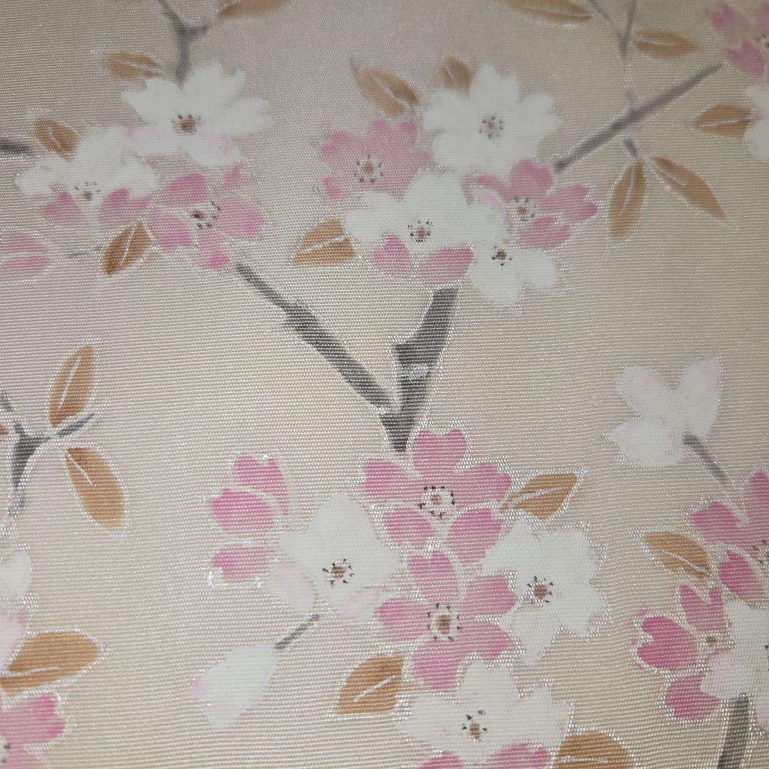 美品✨新品　未使用　桜　作家物　 正絹　八寸名古屋帯　　たとう紙付