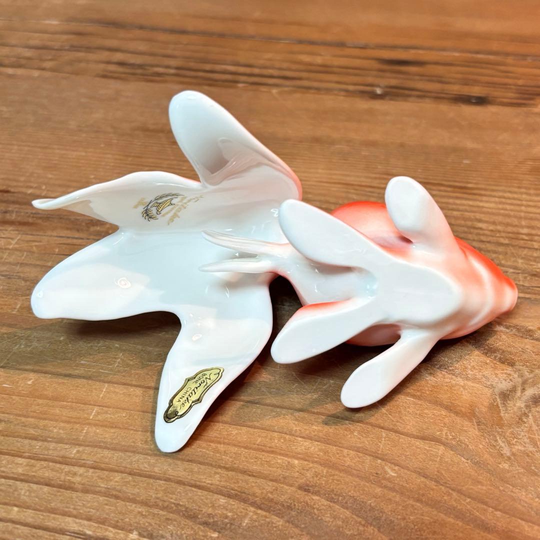 NORITAKE ノリタケ オールドノリタケ ボーンチャイナ 金魚 置物