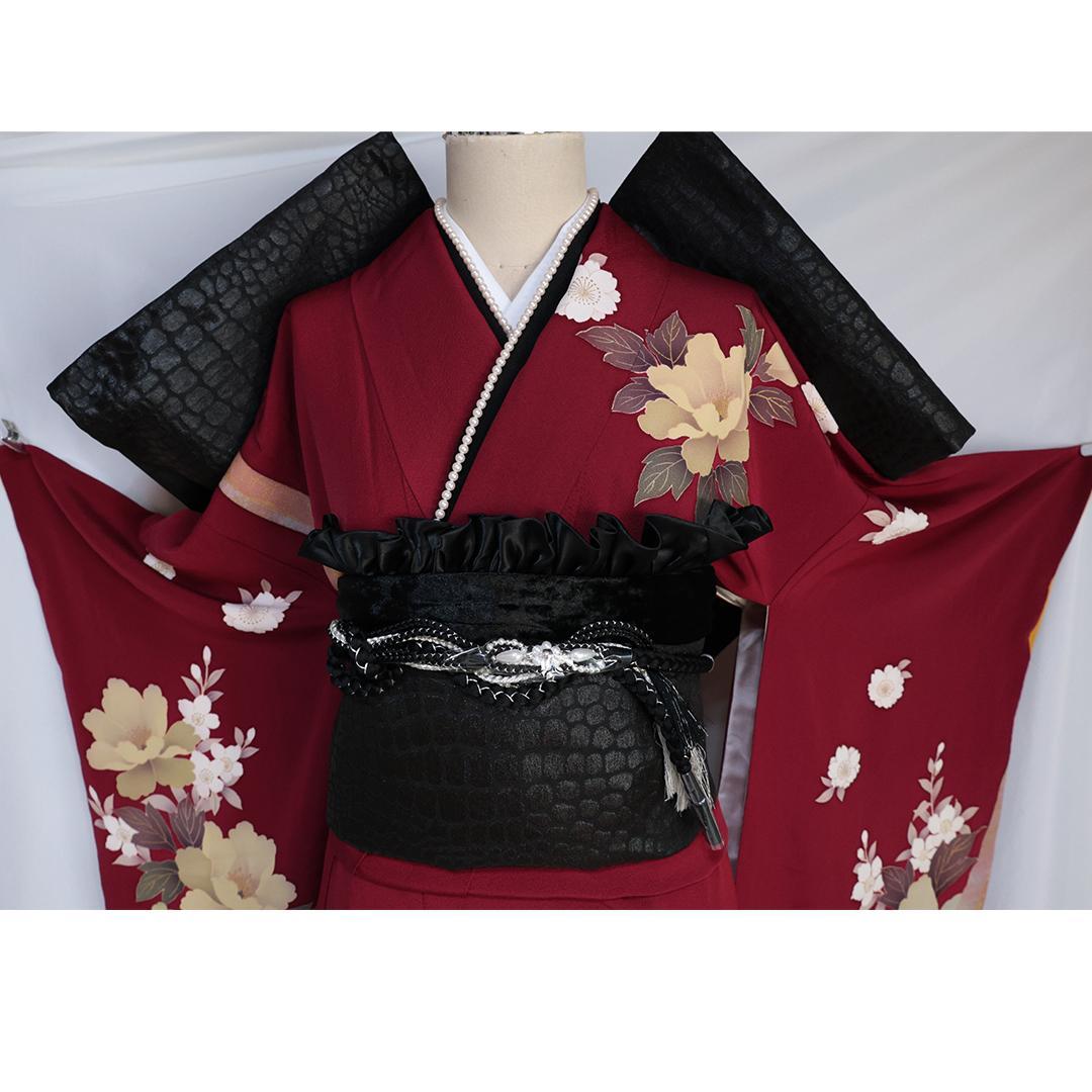 振袖7点セット帯新品帯締め帯揚げフルセット成人式KZ31