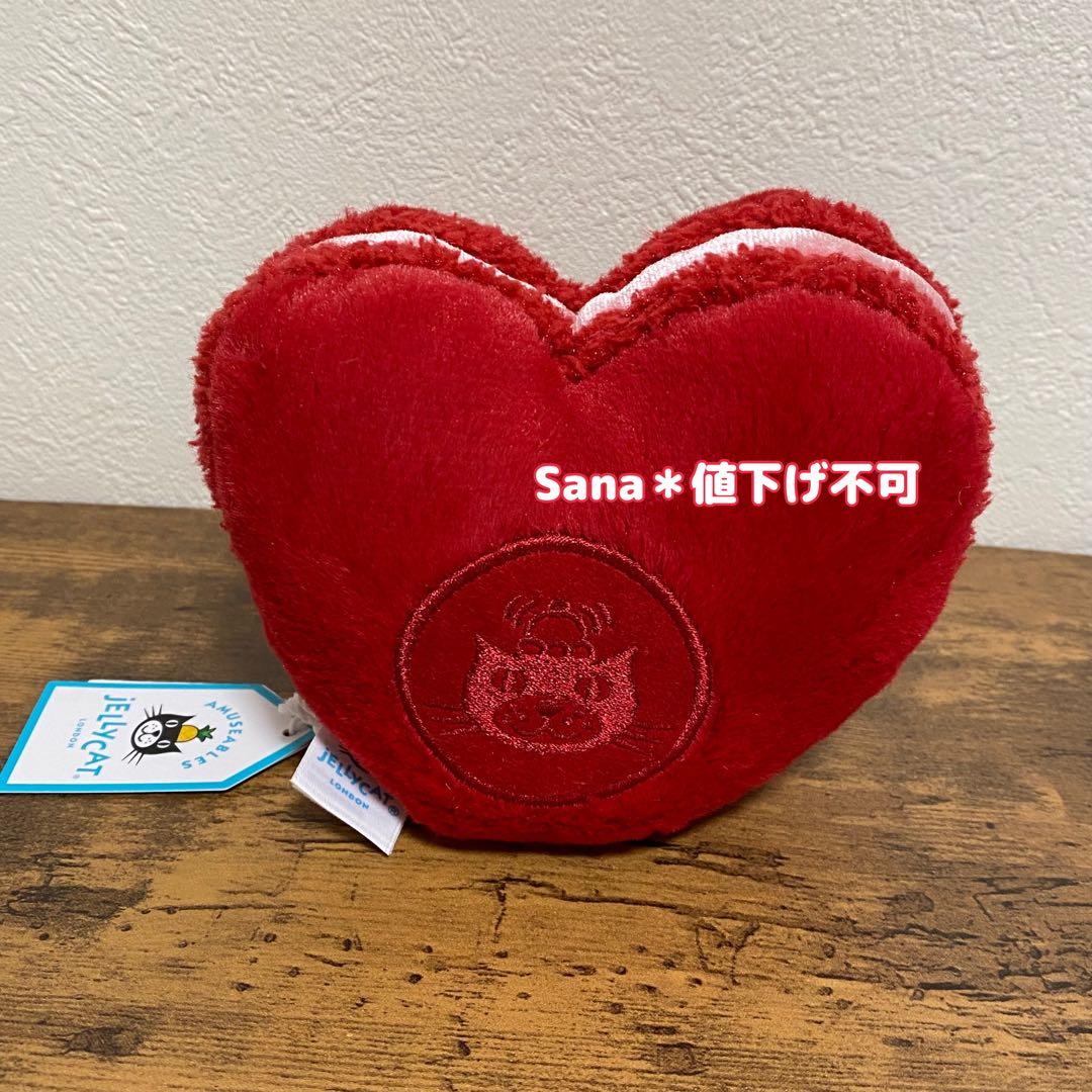 新品　ジェリーキャット　ハート　マカロン　赤　レッド　macaron スイーツ