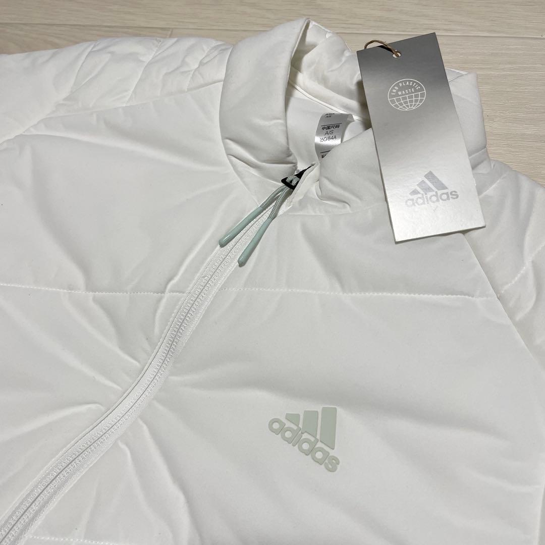 アディダス ゴルフ ビッグ アディダス ロゴ 保温 中綿 フルジップ ジャケット