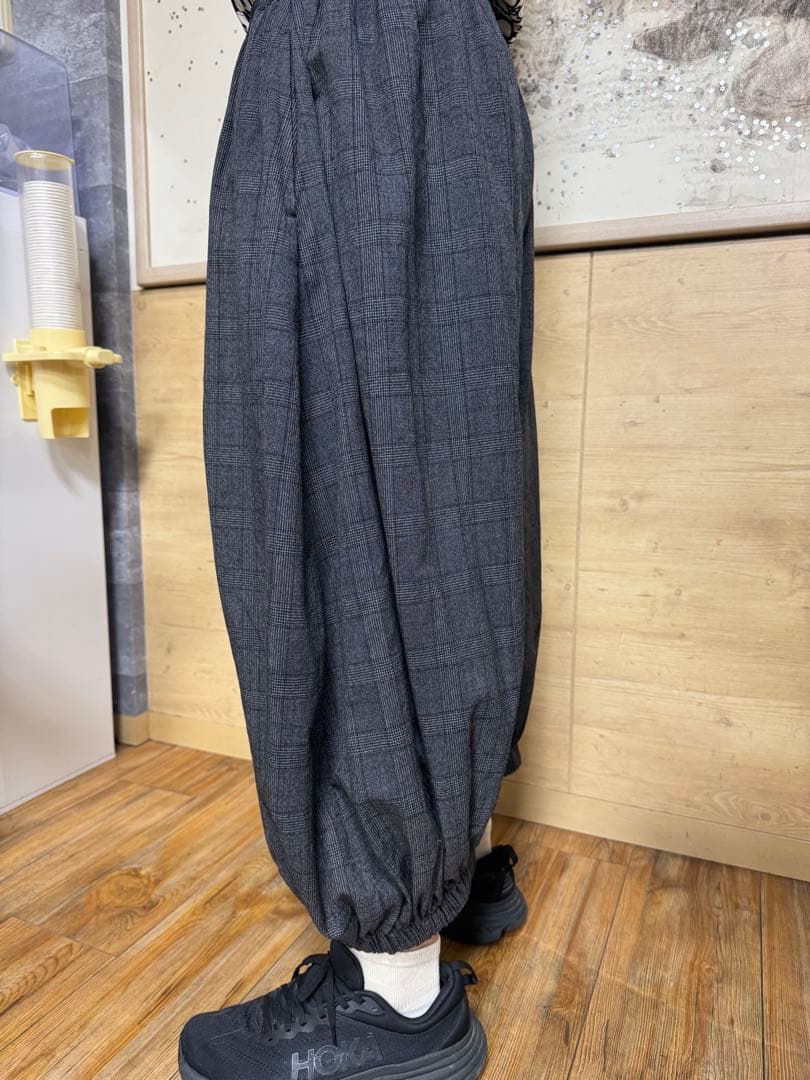 COMME des GARÇONS BLACK サルエルパンツグレンチェック