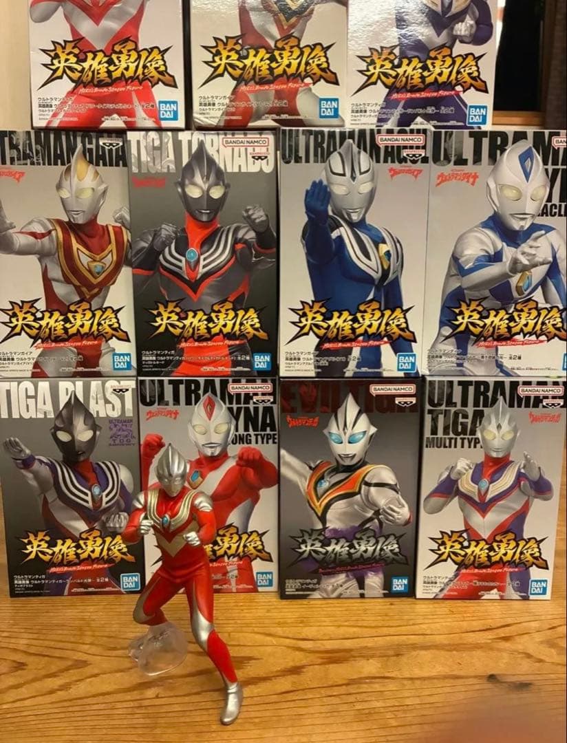 ウルトラマンティガ ダイナ ガイア フィギュア まとめ売り 一番くじ　英雄勇像