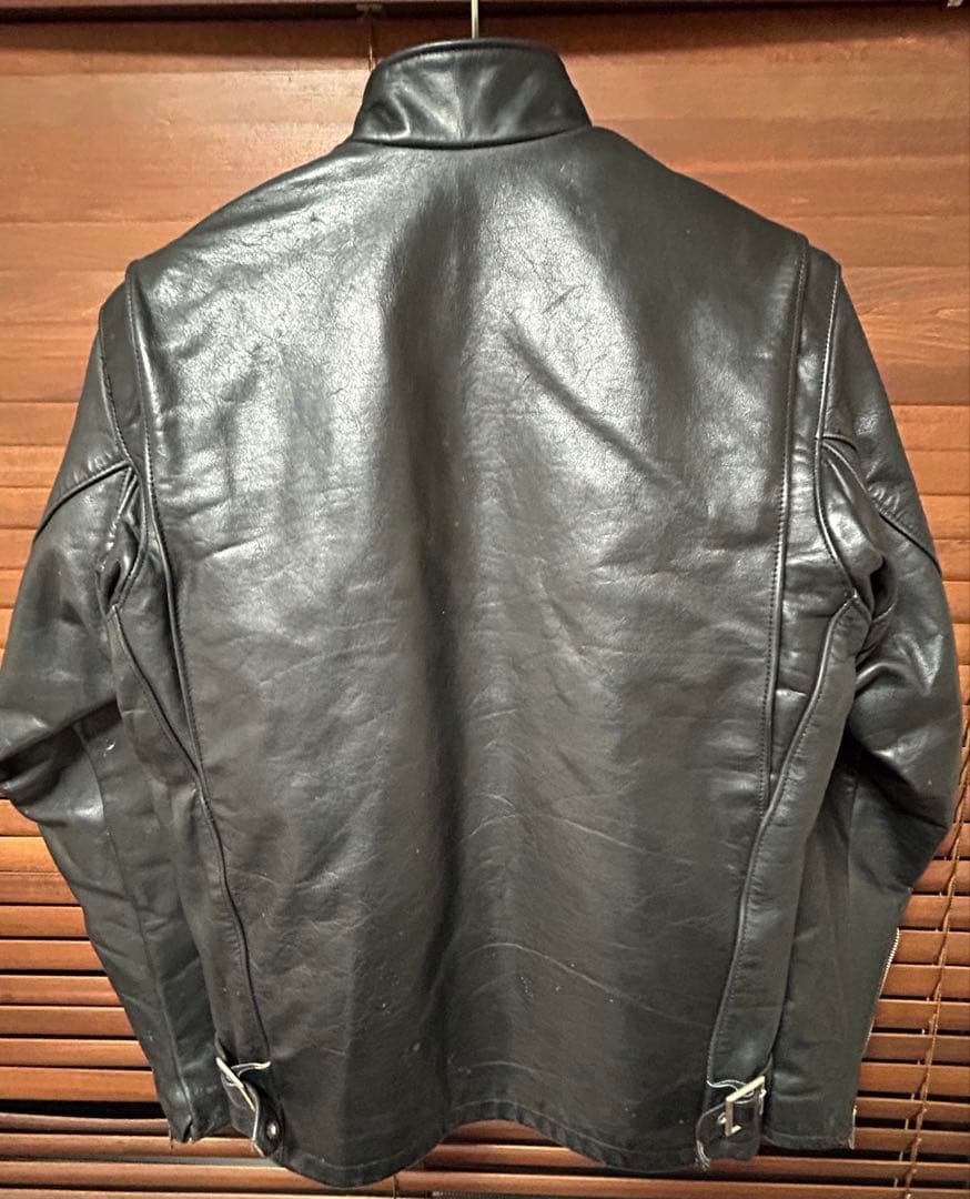 SCHOTT 141 USA製 シングルライダースジャケット 36 黒