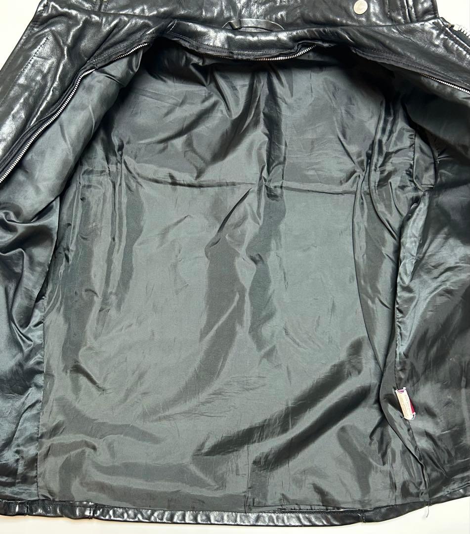 SCHOTT 141 USA製 シングルライダースジャケット 36 黒