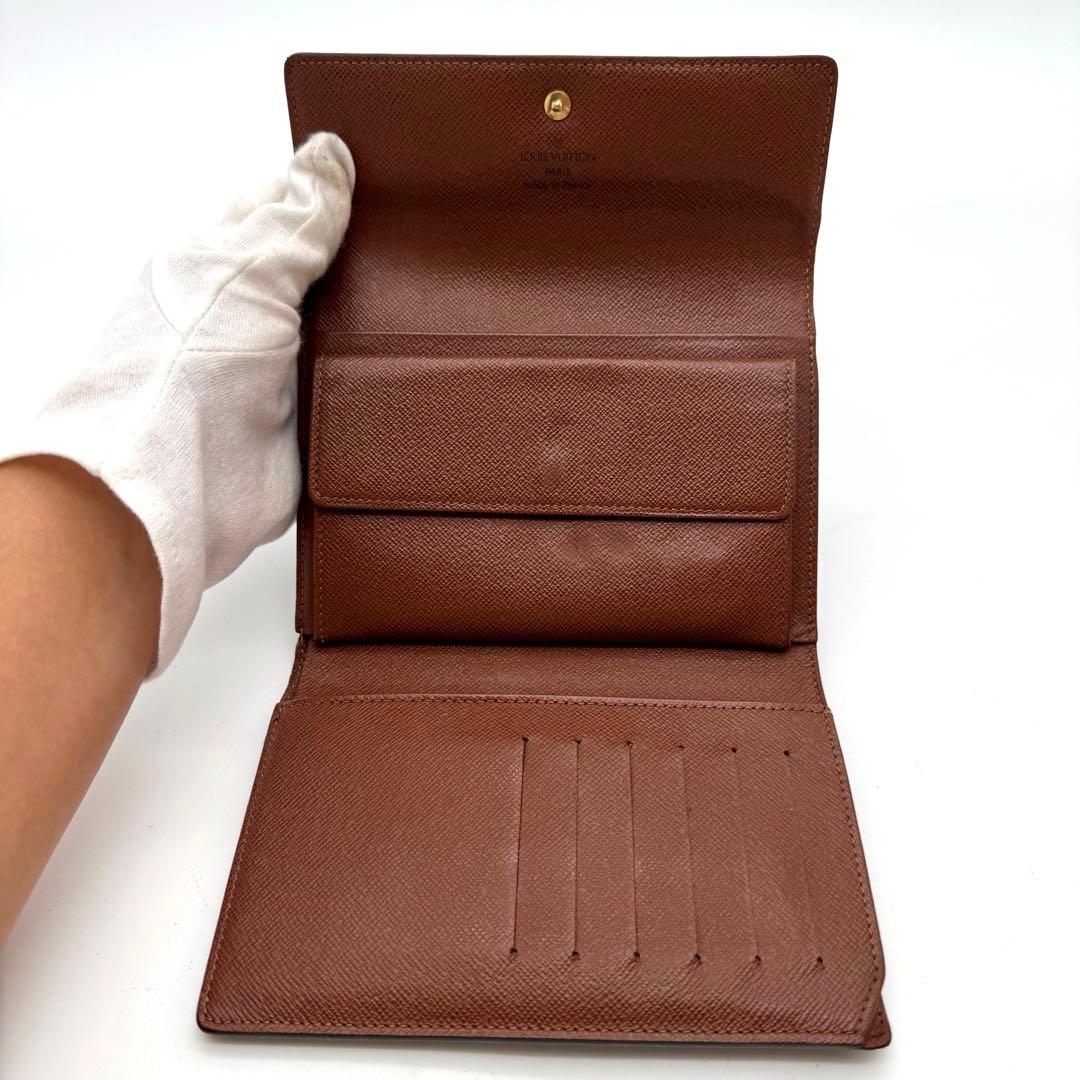 美品✨️ルイヴィトン　モノグラム　エテュイパピエ　三つ折り財布　折り財布　財布