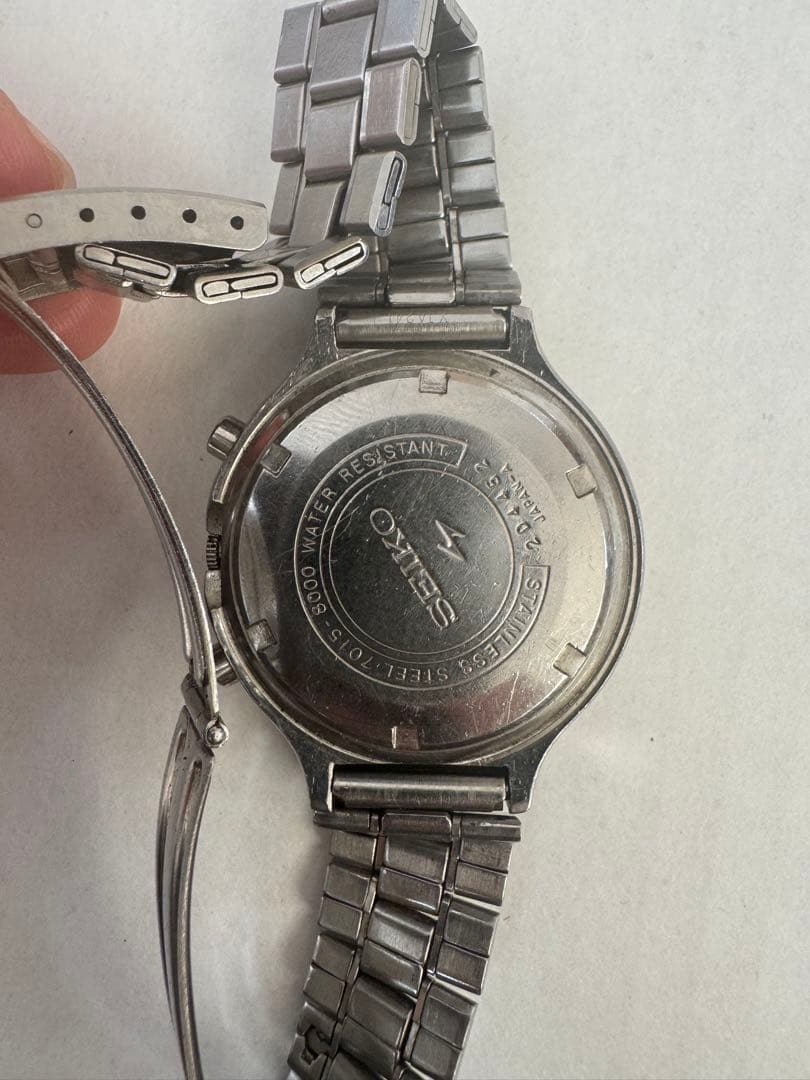 セイコー 自動巻き 腕時計 青色