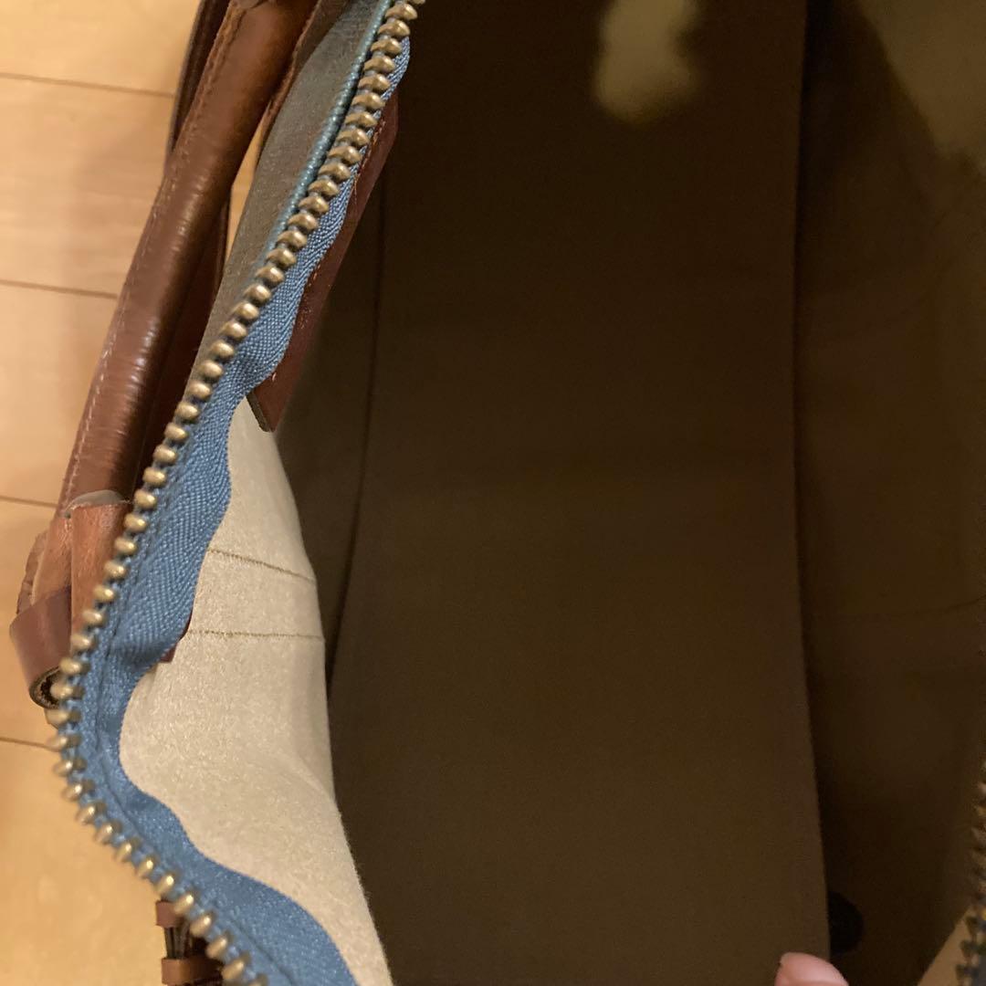 チェック柄ボストンバッグ