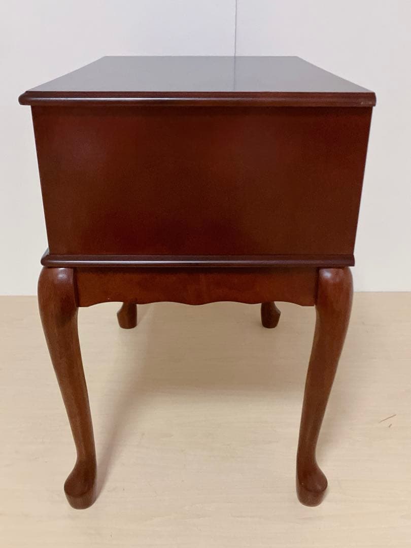 アンティーク調　猫脚　サイドテーブル　電話台　FAX台　サイドキャビネット