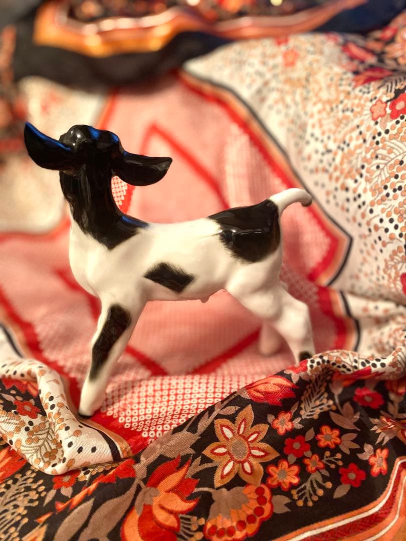 USSR 子牛　フィギュリン　フィギュア　希少　旧ソ連　/検　ロモノーソフ