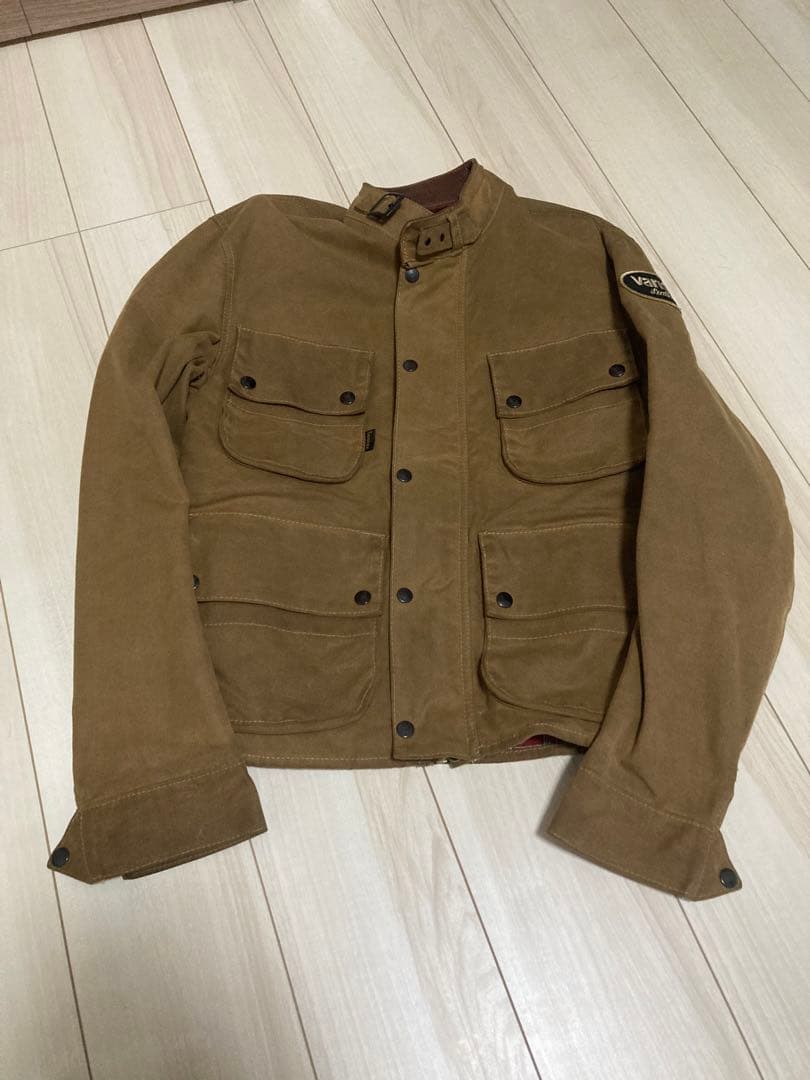 バンソン ボーダー オイルドコットン ライダースジャケット ストーマートライアル